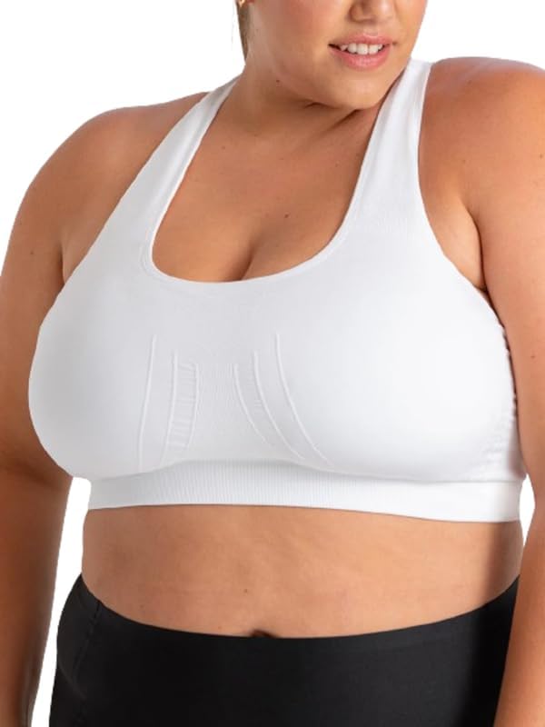 Truekind Racerback Sports Bras for Women, High Support Workout Tops for Women, Workout Bra Plus Size