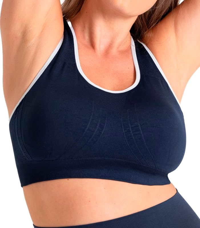 Truekind Racerback Sports Bras for Women, High Support Workout Tops for Women, Workout Bra Plus Size