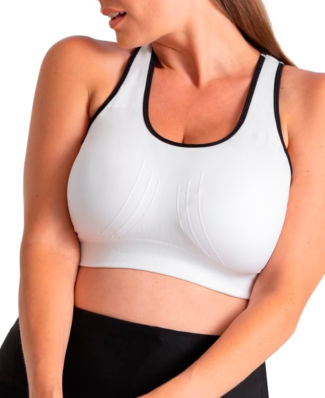 Truekind Racerback Sports Bras for Women, High Support Workout Tops for Women, Workout Bra Plus Size