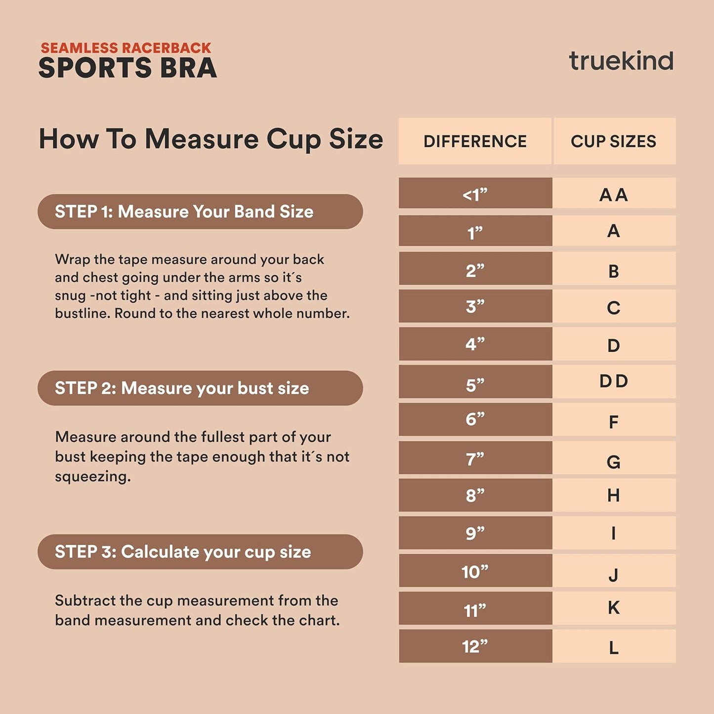 Truekind Racerback Sports Bras for Women, High Support Workout Tops for Women, Workout Bra Plus Size